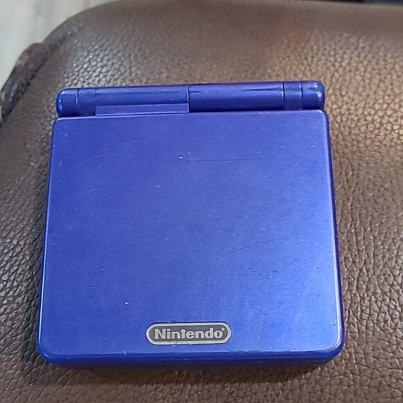 Game Boy Advance SP Top Gun Blue Missing Charger Great Working Condition - Picture 1 of 7
